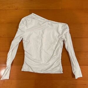 White Off-Shoulder Women's Top